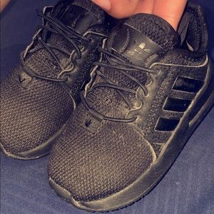 Adidas black shoes for toddler